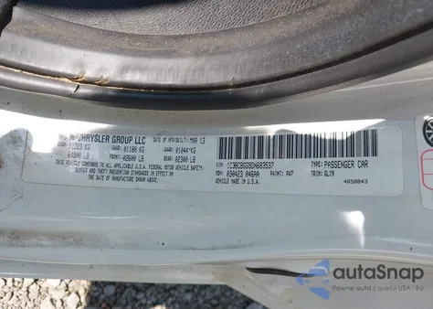 2013 Chrysler 200 S z USA, uszkodzony, nr VIN 1C3BCBGG9DN683537